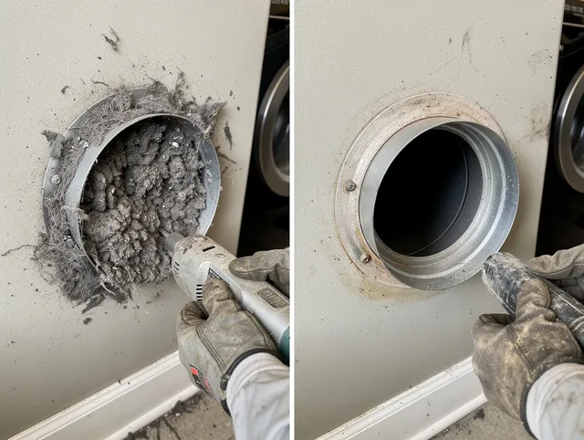 Professional clogged vent cleaning by San Dimas Dryer Vent Cleaning in San Dimas