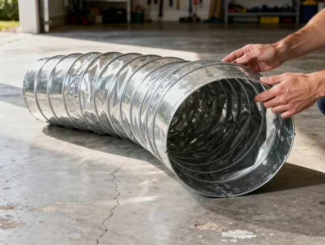 San Dimas Dryer Vent Cleaning specialist using advanced equipment for thorough duct cleaning in San Dimas