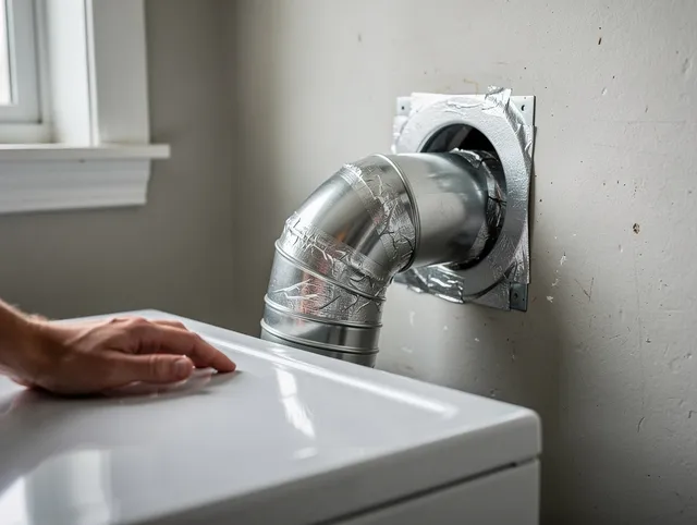 San Dimas Dryer Vent Cleaning expert performing professional dryer vent repair and installation in San Dimas