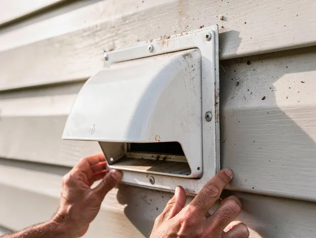 San Dimas Dryer Vent Cleaning technician delivering thorough residential dryer vent cleaning service in San Dimas